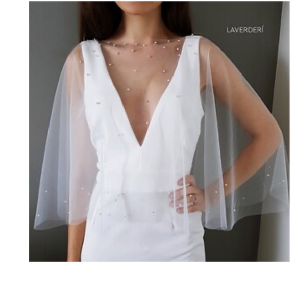 Laverderi Other - Bridal cape with Swarovski crystals